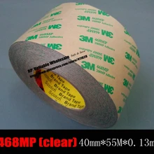 40 мм* 50 м* 0,13 мм) 3 м прозрачная клейкая лента 468MP, 200MP высокая температура для тепловых прокладок, металлическая табличка для экрана