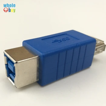 

300pcs/lot Newest Hot Usb 3.0 Printer Adpater Conversion Head Start Plug Printer Usb 3.0 B Female Usb Connector