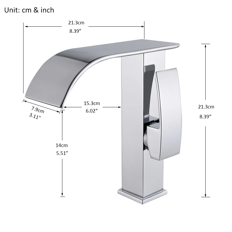 quyanre wanfan gappo waterfall basin faucet single handle mixer tap with waterfall spout deck mounted bathroom shower faucet1