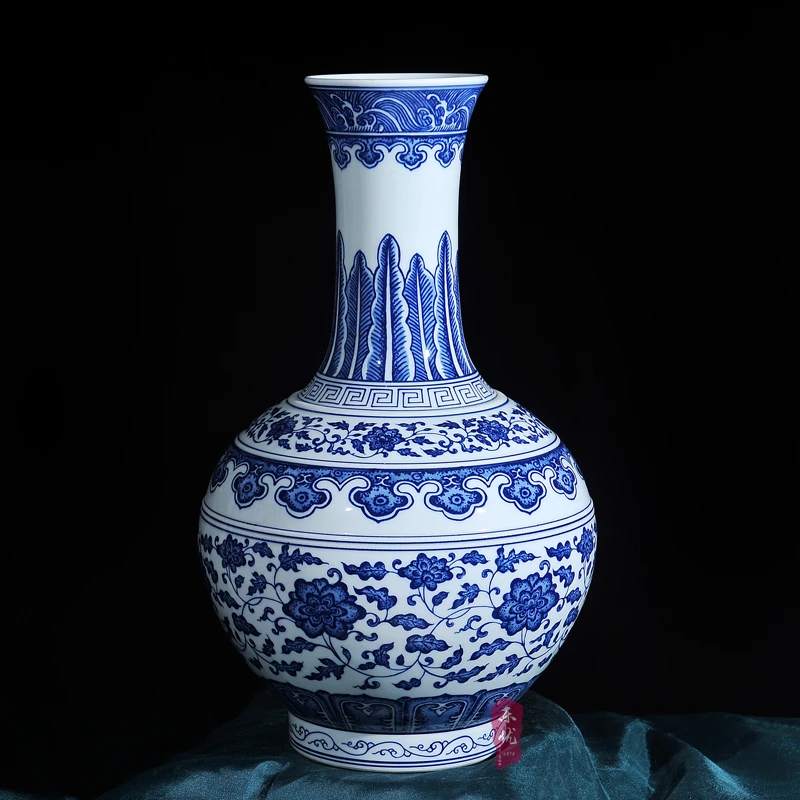 Blauw En Wit Porselein Vaas Keramische Ornamenten Antieke Vaas Retro Tafel Woondecoratie In Ming En Qing Dynastieën Vase Ceramic Porcelain Vasehome Decor Aliexpress