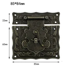 3 размера старинная(винтажная) коробка с защелкой квадратная бронзовая деревянная коробка Сделай Сам ювелирная застежка пряжки-Крючки замки