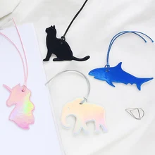 Милый слон кошка КИТ лошадь животных PU кожаная Закладка школы офиса питания Эсколар Papelaria подарок канцелярские