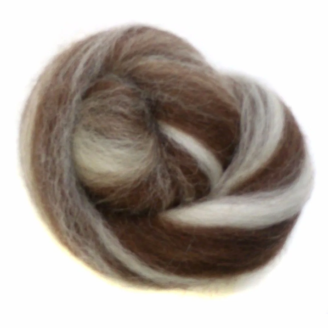 7pcs Needle Felting Wool Sewing Projects Natural Collection Soft Wool Fiber For Animal Doll Needlework Felting Crafts 35g