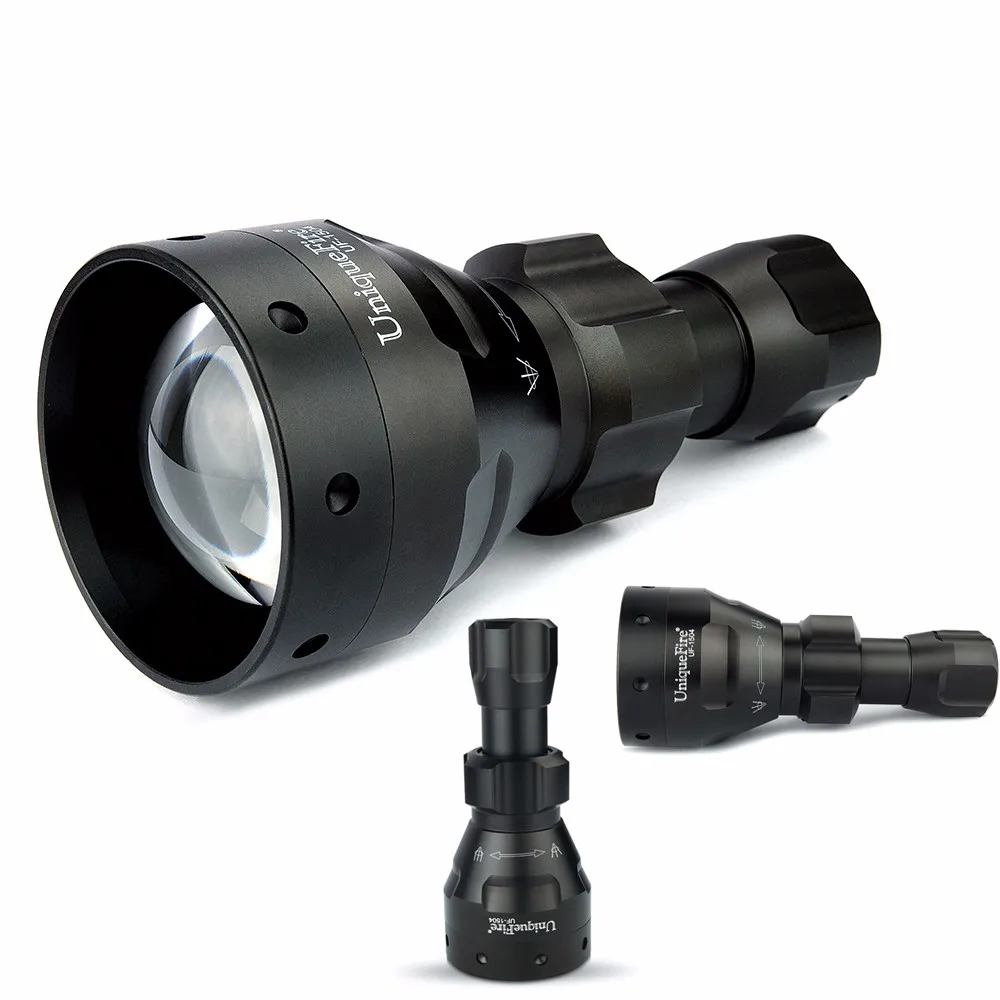 UniqueFire 1504-4715AS-850nm обновление ночного видения фонарик с дистанционным переключателем давления, прицела 3 режима