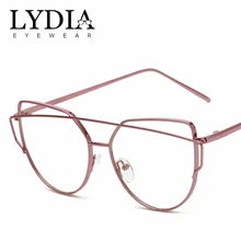 Фирменный дизайн, модные оптические очки "кошачий глаз", стильные металлические оправы из сплава, очки для женщин и девушек, gafas bicchi Brille L2226CJ