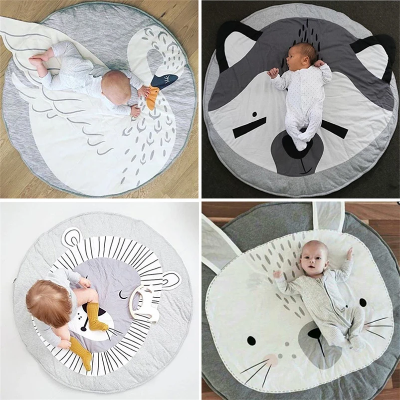 Cutton детский игровой коврик напольный хлопковый для ползания Tapete Para Bebe Детский
