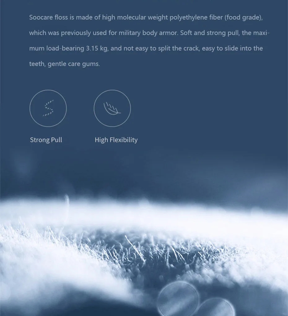 Xiaomi Soocas зубочистки зубная нить лента скребок 3 в 1 Xiaomi Soocare Чистящая профессиональная зубная нить 50 шт. зубочистки