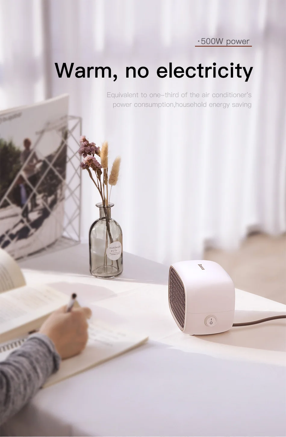 Máy sưởi điện cầm tay Baseus