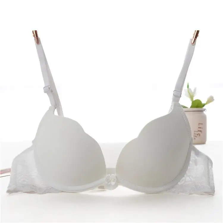 Бюстгальтер женский кружевной с поддержкой груди пуш-ап белый | Женская одежда