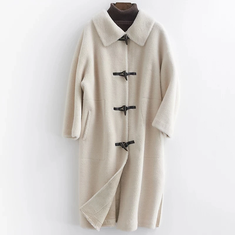 rice Beige Nouvelle Femmes Élégant 100 Tonte 2019 Camel Moutons Veste Manteaux Long Laine Agneau Réel De Naturel Manteau Fourrure Arrivée Vêtements Des sea D'hiver Blue xgYznwZR