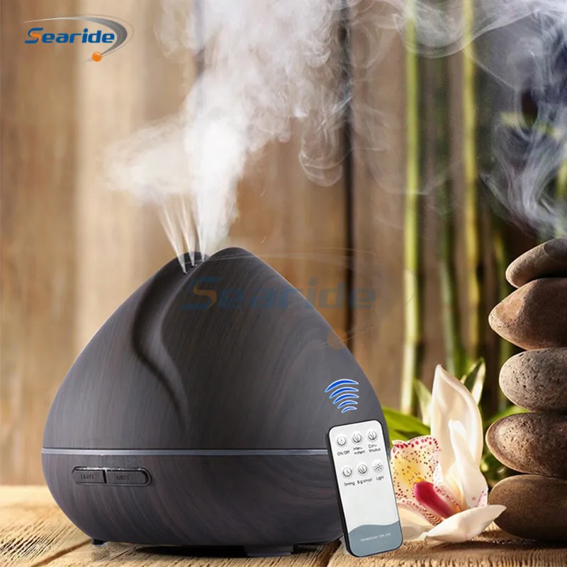 

Searide 500ML Remote Control Air Humidifier Essential Oil Diffuser Humidificador Mist Maker LED Aroma Diffusor Aromatherapy