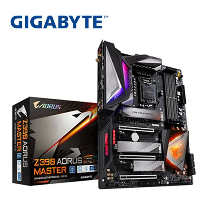 Для Gigabyte Z390 AORUS MASTER оригинальная новая материнская плата DDR4 электронная Спортивная игровая материнская плата для компьютера разгон RGB плата