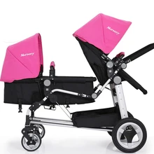 Детские близнецы Коляски эвакуатор ребенка вакуумный шин коляска Портативный Близнецы Багги multi Штаты, чтобы настроить двойной Стульчики Детские специальный автомобиль