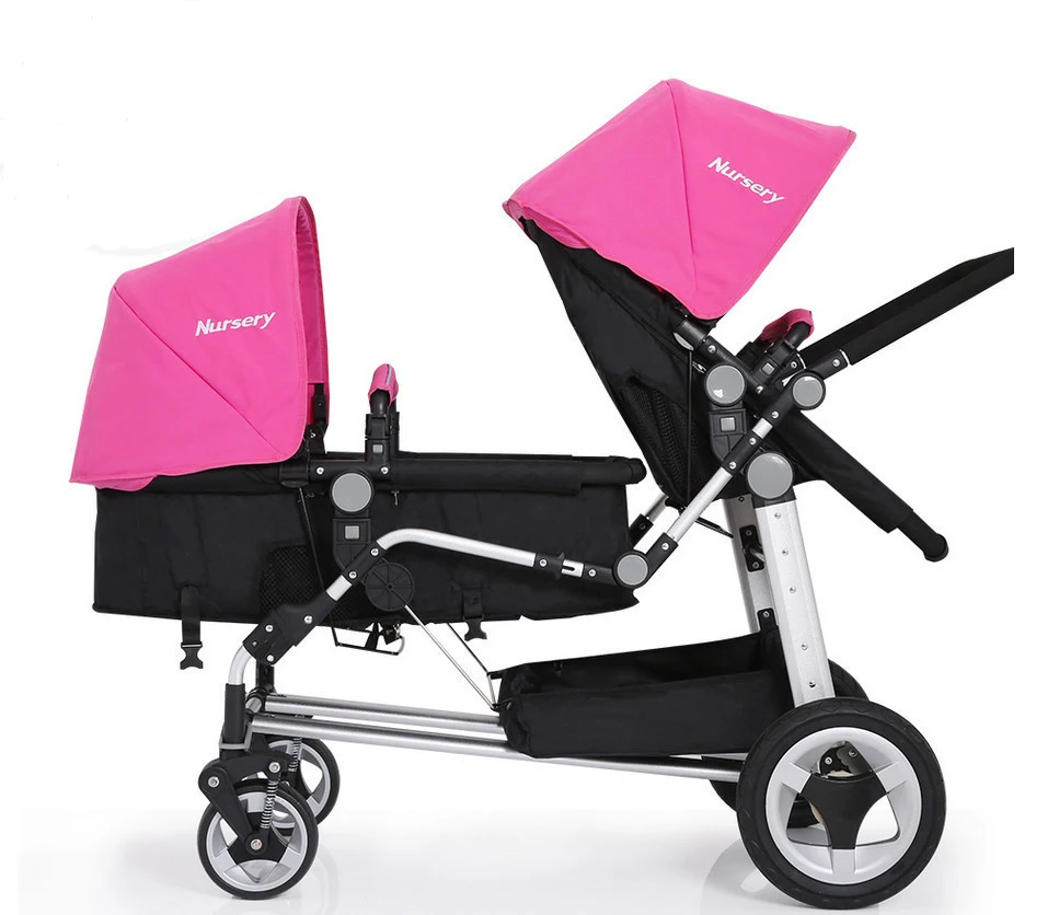 2017 Baby Twins font b Strollers b font Tow Baby Vacuum Tire font b Stroller b