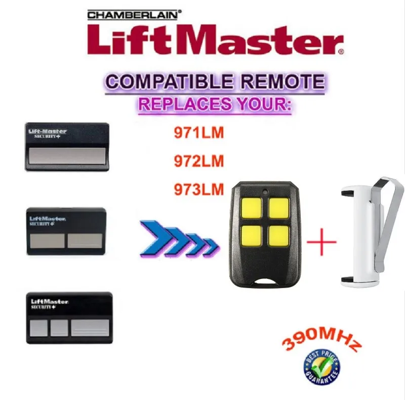 

Liftmaster 971LM/972LM/973LM /139.53681B/13953180 Garage Door remote replacement