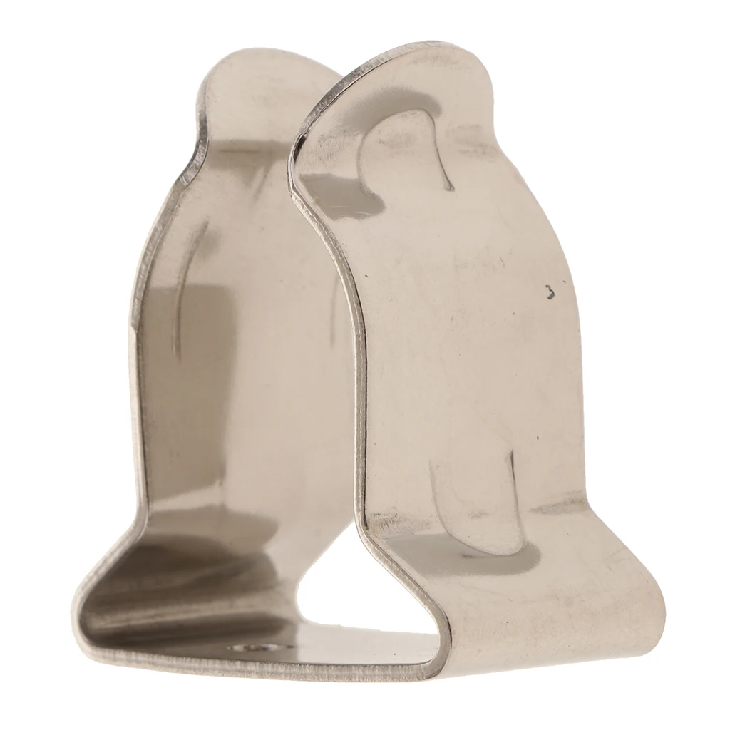 Silver 304 Stainless Steel Shovel Holder Wall Mount Tube Holder Clips-paddle Spring Clamps