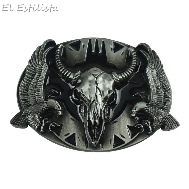 

Men's Bull Head Eagles Belt Buckle Cowboy Metal Buckles for 4cm/1.57inches Width Belt Vintage Mens Belt Buckles Western Buckles