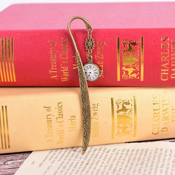 

Vintage Alloy Metal Tower Bookmarks For Student Retro Stationery Paper Clips Book Marker Gift