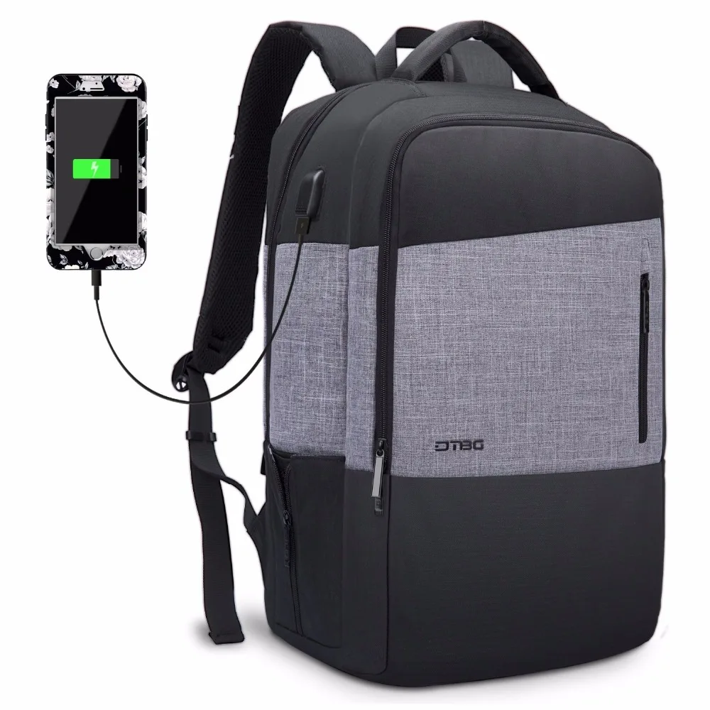 

2018 DTBG 17" Laptop Backpack Business Backpack With USB Charging Port Water-Resistant Multi-compartment Unisex School Bookbag