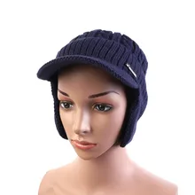 Зимняя шапка для мужчин и женщин, вязаная Толстая Пушистая Шапка для кемпинга, однотонная Защитная шапка для ушей, одежда, кепка для улицы