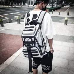 Модный бренд рюкзак мужской в Корейском стиле Модные тренд японский дикий высокое школьная сумка для студентов колледжа женские INS рюкзак