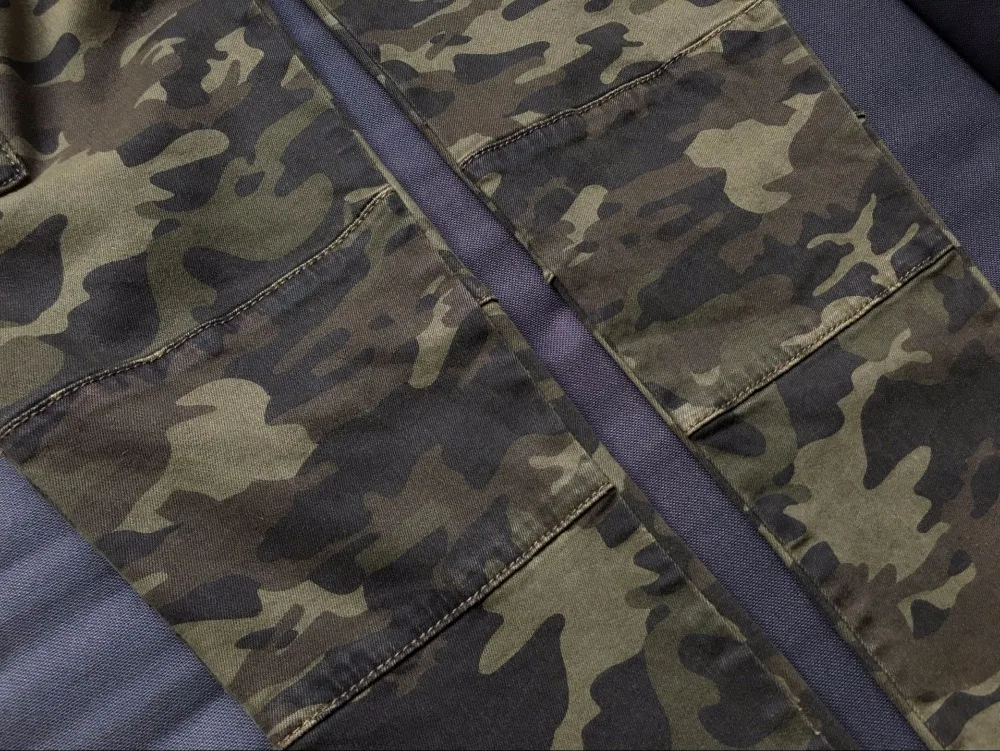 Европейская и американская женская Mid-Rise карманов camouglage стрейч джинсы мода slim fit джинсовые узкие брюки