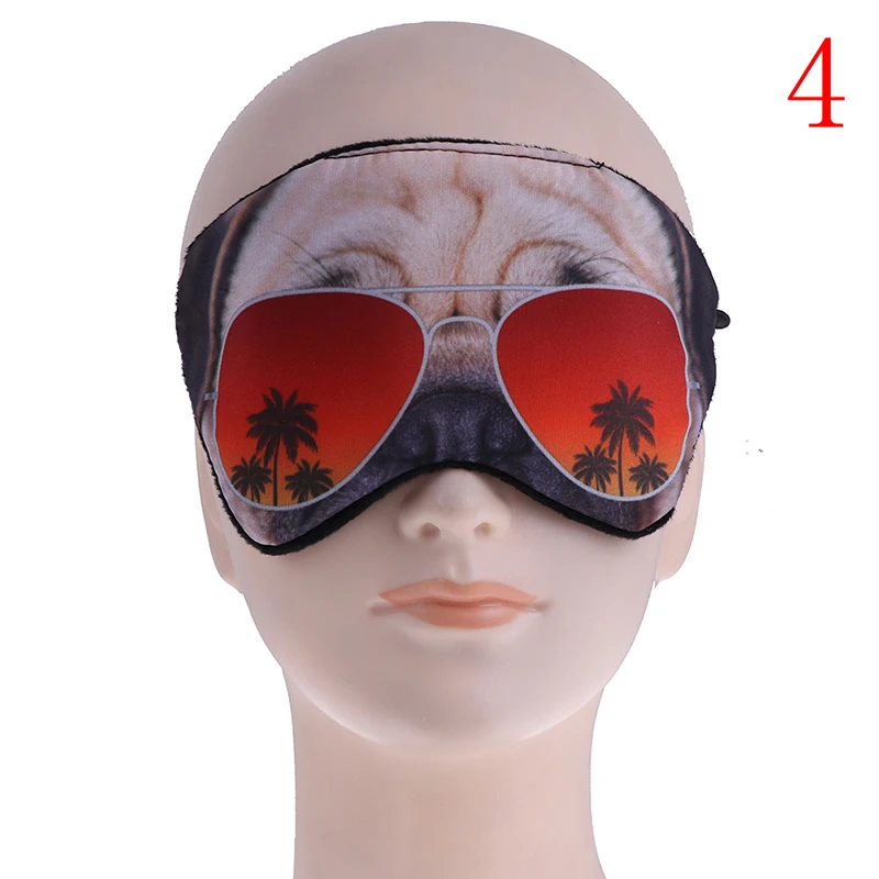 Cute 3D Animal Printing Sleeping Eye Mask Blindfold Relax Sleep Travel Covers Fashion Eye-shade Sleeping Tools Eyepatch - Цвет: type 4