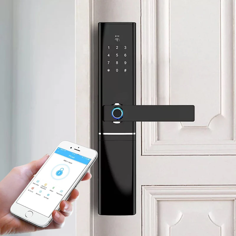 

WIFI Bluetooth App Control Smart Electronic Biometric Fingerprint Door Lock