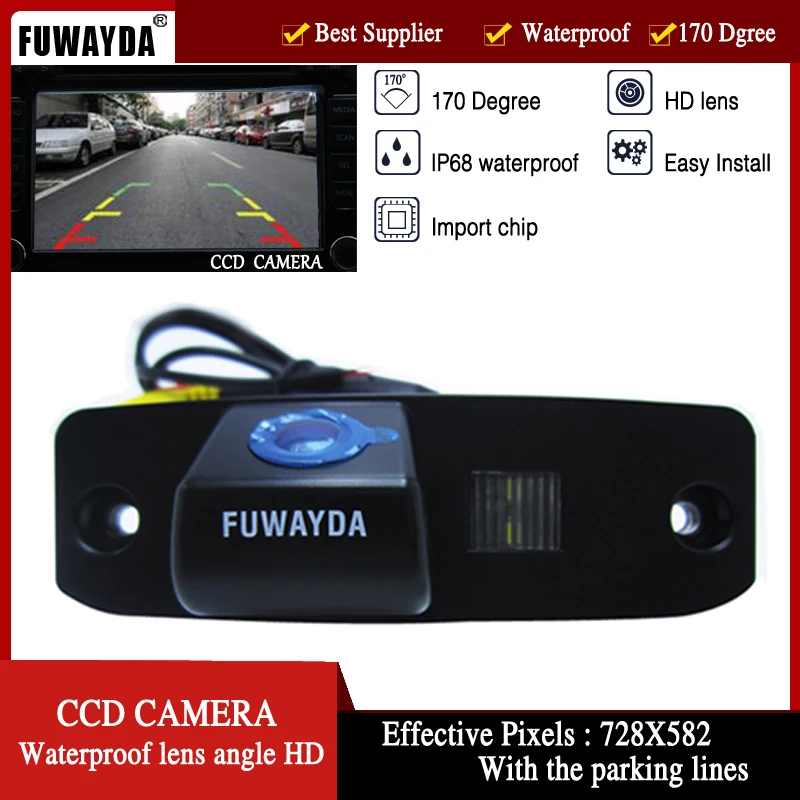 

FUWAYDA CCD CAR REAR VIEW REVERSE HD CAMERA with parking lines waterproof night vison FOR Chrysler 300/300c/srt8/magnum/Sebring