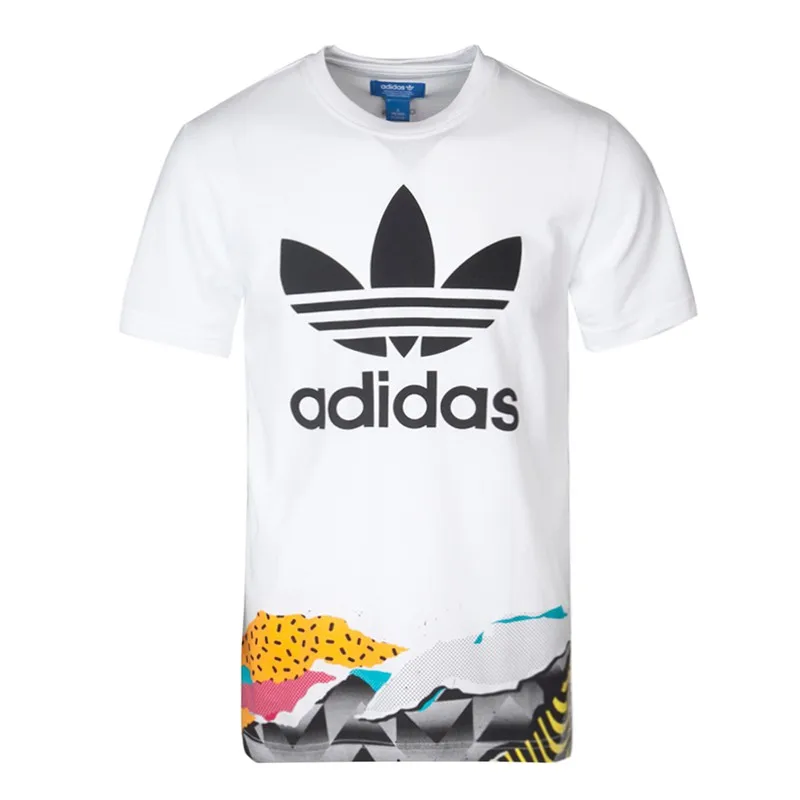 Оригинальное новое поступление, оригинальные футболки адидас 2 LA L, мужские футболки с коротким рукавом, спортивная одежда - Цвет: BQ0924