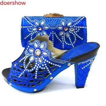 

doershow VERY nice style fashion Shoes and Bags Italian In Women Nigerian Party Shoe and Bag Sets Women Shoes and Bag Set HM1-1