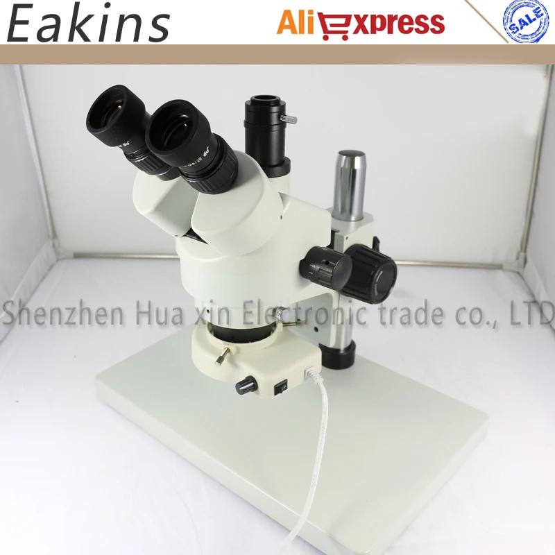Trinocular stereo microscope Industrial microscope 7 45X Continuous