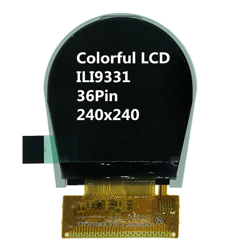 1 5 Дюймовый TFT ЖК-дисплей Круглая Панель экрана 36Pin ILI9331 240240 разрешение 240*240 QVGA MCU 8080