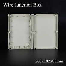 263x182x80 мм пластиковая коробка для АБС проекта водопоф распределительная коробка для проводов Кабельный соединитель герметичный корпус Корпус 263*182*80 мм