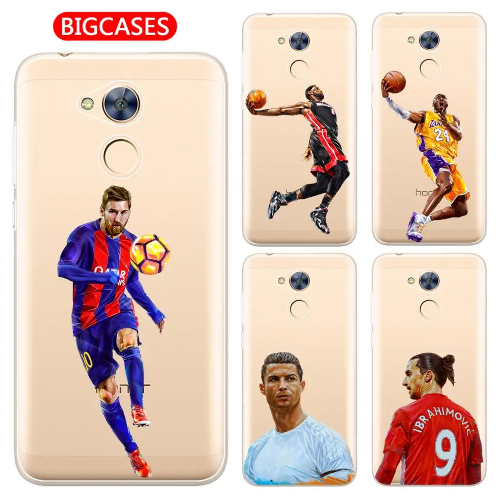 For Huawei Honor 6A Case Cover 5.0&quot Soft TPU Silicone Popular Cool Kobe James Jordan Messi Ronaldo Star 23 24 Painted Phone |