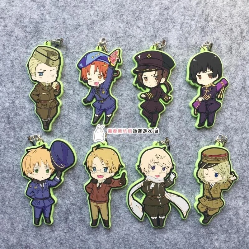 Axis Power Hetalia Anime Aph The World Twinkle Uniform Ver Rubber Keychain Hetalia Keychain Japanese Animekeychain Anime Aliexpress