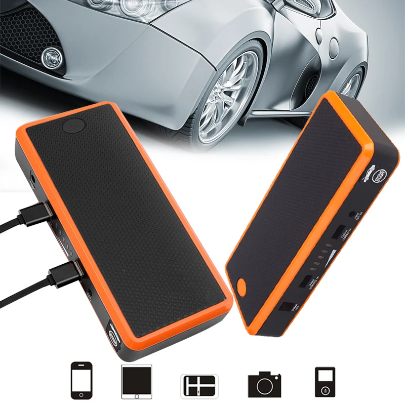 Vehemo Portable Car Jump Starter Kit 15V 1A Battery Charger Automobile DIY Multi-Function Charger Booster Emergency No Battery