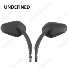 Black Motorcycle Parts Accessories Tapered Rearview Rear View Side Mirrors For Harley Bobber Chopper Cruiser XL1200X UNDEFINED