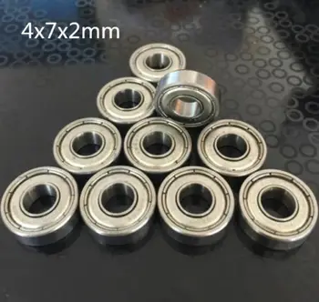 

10pcs MR74z 4x7x2mm Open Miniature Bearings ball Mini Hand Bearing Spinner