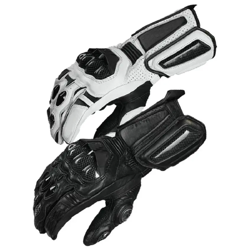 Rękawice motocyklowe z włókna węglowego rękawice skórzane męskie wyścigi rowerowe Guantes Moto motocykl Luvas Rękawice motocyklowe z włókna węglowego rękawice skórzane męskie wyścigi rowerowe Guantes Moto motocykl Luvas