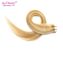 Blonde Brazilian Virgin Hair 20pcs/lot Tape In Skin weft Hair Extensions Seamless Straight Double Wefted Tape Hair Extensions