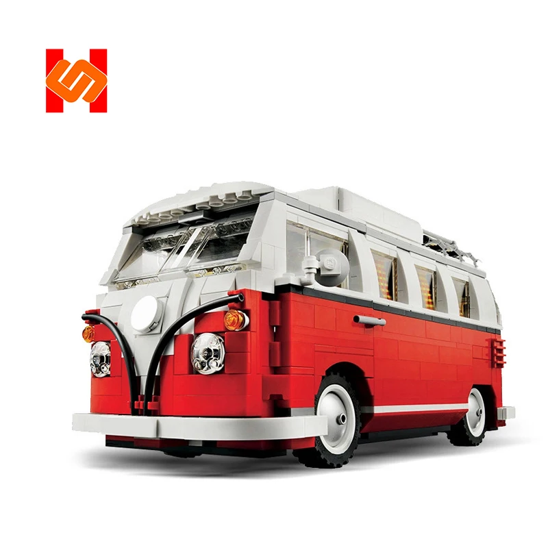 

Lepingly Technic 1334PCS Compatible Legoing Technic 10220 Volkswagen T1 Camper Van playmobil Building Block Christmas Toys 21001
