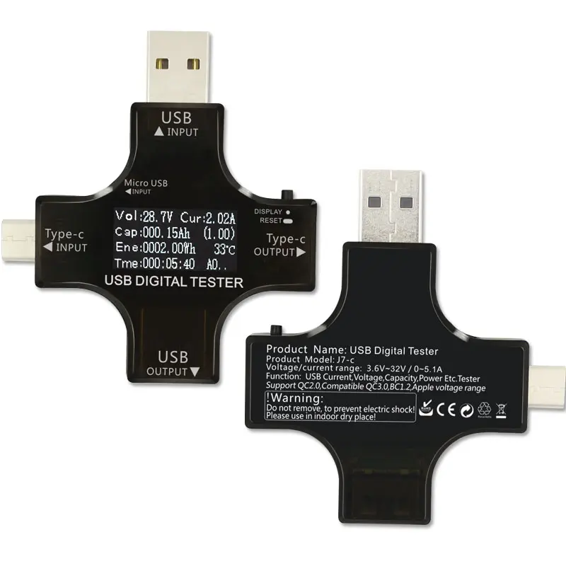 ATORCH type C pd USB Тестер DC Цифровой вольтметр Qualcomm qc3.0 усилитель напряжения измеритель