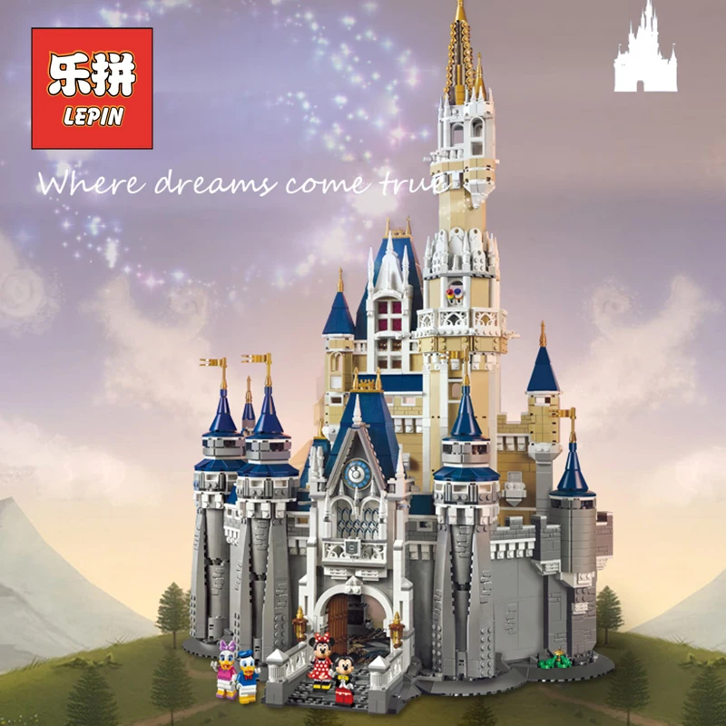 

DHL Lepin 16008 City Modern Building Kits the Cinderella Princess Castle Blocks Kid Toy Legoinglys Friends Gift Compatible 71040