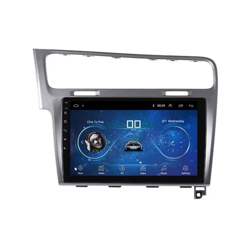 

10" 2.5D IPS Android 8.1 Car DVD radio stereo navigaton For Volkswagen VW Golf 7 2013 2014 2015 audio Multimedia Player GPS