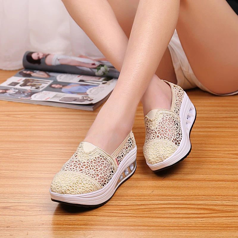 Женская обувь на вулканизированной подошве дышащая танкетке 2018|shoes for|shoes for womenshoes