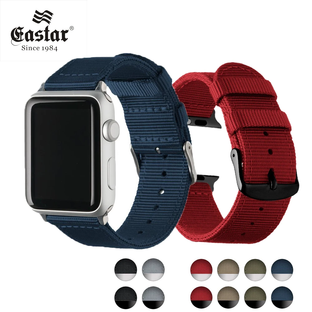 Eastar Lightweight Breathable waterproof Nylon strap for apple watch band 42mm 38mm for iWatch serise 3 2 1 watchband Sport Loop