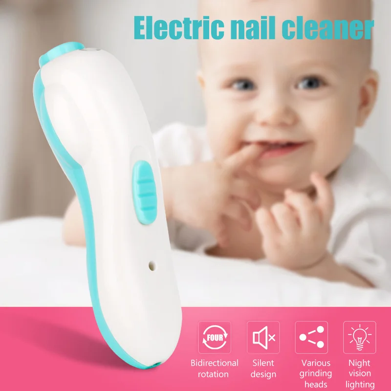 

Baby Nail File Safe Clipper Electric Trimmer for Newborn Toddler Toes And Fingernails Profession Nail Tools Set FM88