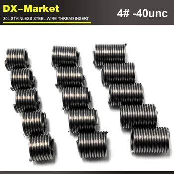 

4#-40unc x2.5D , 100pcs , 304 stainless steel 4# unc thread insert , sus304 Engine wire thread repair