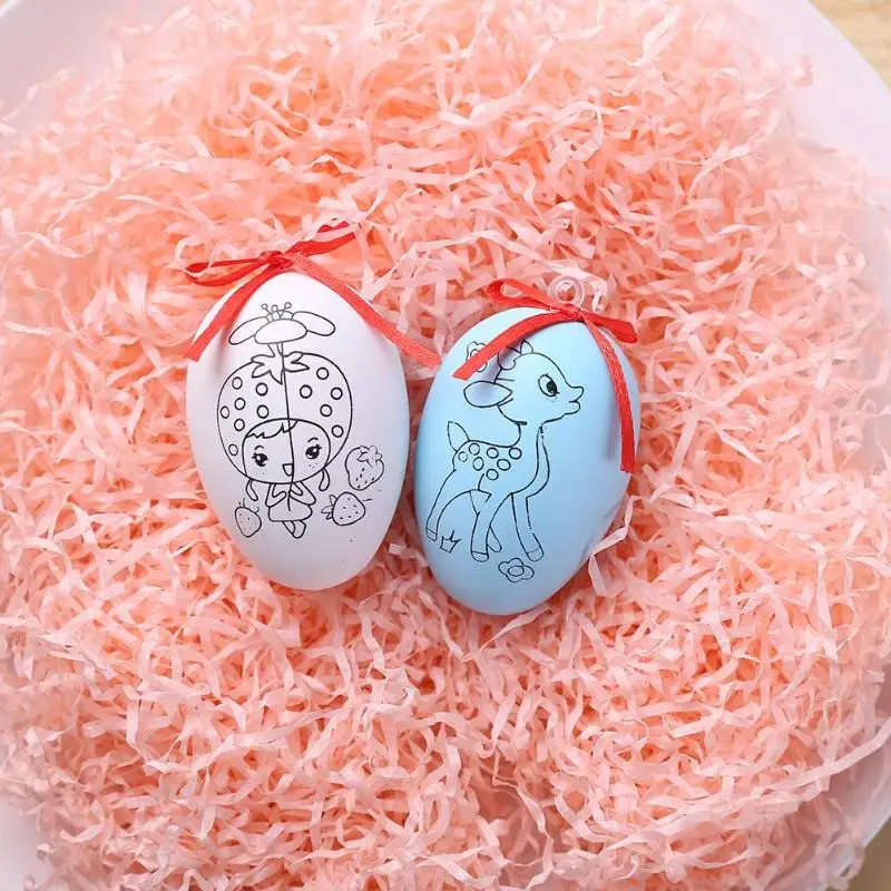 Пасхальные яйца кролик куклы-кролики DIY висячие украшения Дети ручной работы ремесла игрушки дети ручной работы Детский сад вечерние украшения